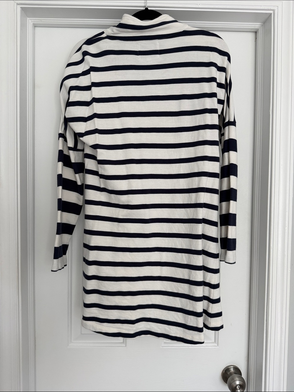 Addison Bay Navy and White Striped Half-Zip Dress - Picture 2 of 5